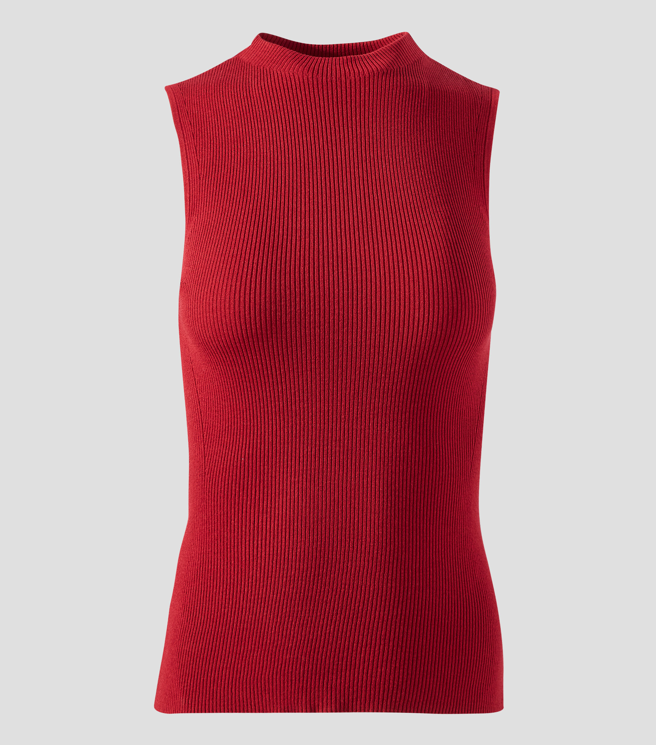 Blusa lisa sin mangas Mujer